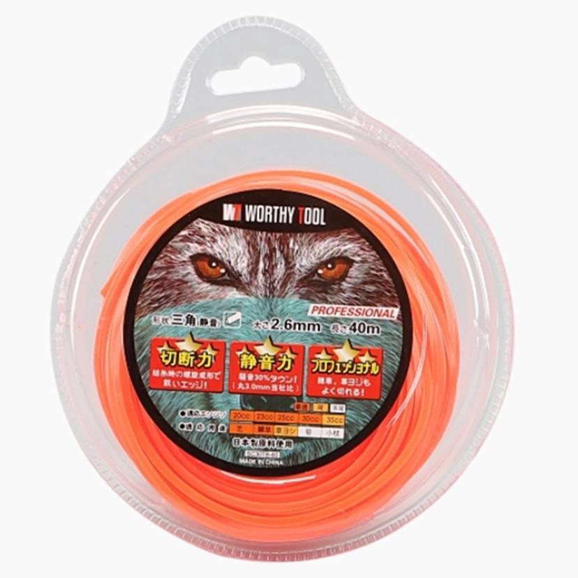예초기 나일론 줄날 3각 2.6mm x 80m 벌초용