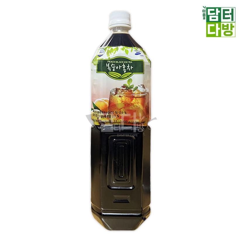 청솔 복숭아 홍차 원액 1.5L 대용량 아이스티 베이스