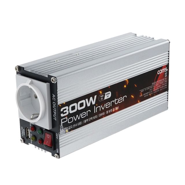 차량용 인버터 300W 순수정현파 - 컨버터 및 스피커 연결용