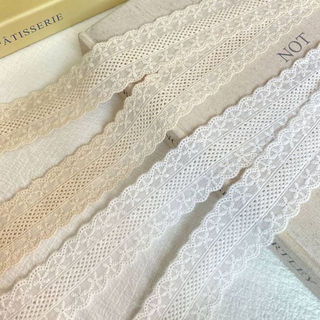 의류 리폼 밑단 레이스, 원단 재봉 부자재 리본끈