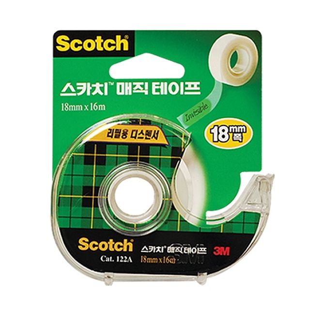 3M 매직테이프 122A 18X16m 투명 접착테이프