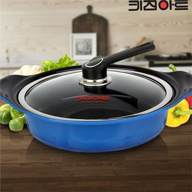 세라믹 전골 냄비 코팅 전골 냄비 깊은 국내생산 28cm 인덕션 부대찌개 가스 식기세척기 가정용 논스틱