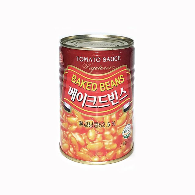 삼아 강낭콩 베이크드빈스 400G - 달콤짭짤한 통조림 반찬