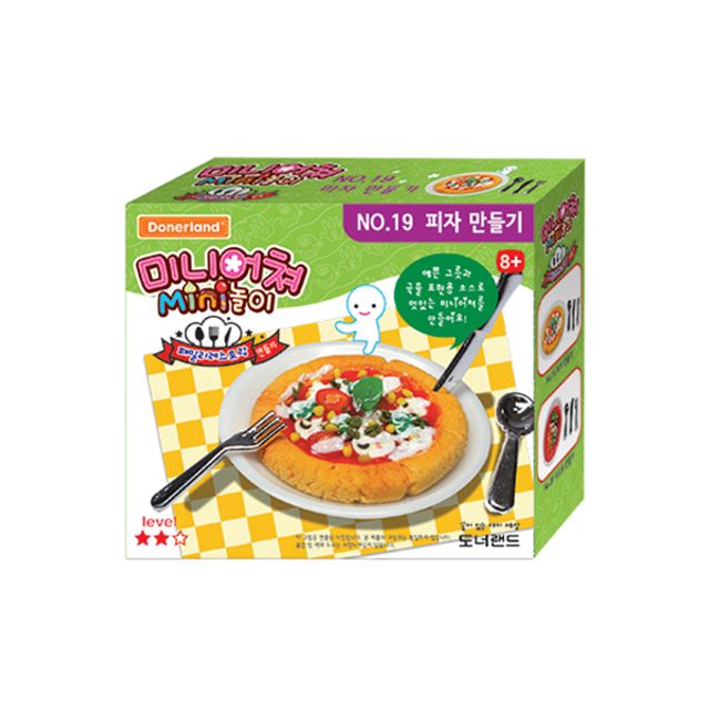 도너랜드 미니어처 NO.19 피자 만들기 클레이 세트