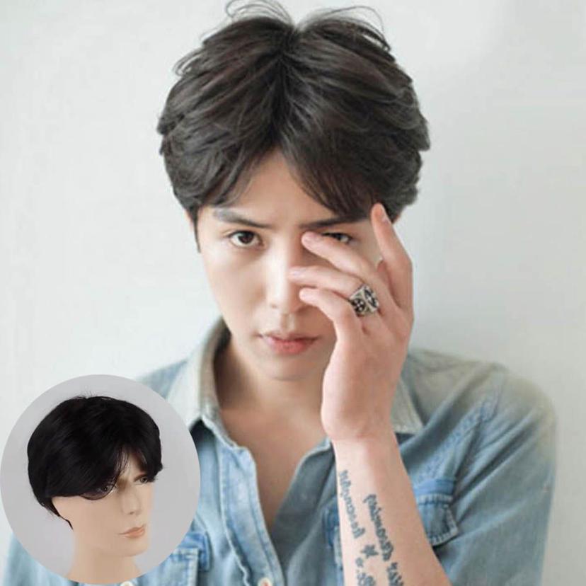 남성 가르마 스타일 가발 - 오대오 패션 헤어 변신