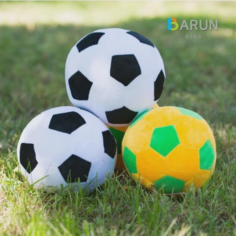 바른키즈 실내 축구공 - 층간소음 없는 유아용 안전 솜털공