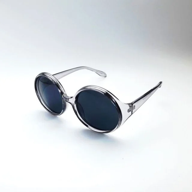Foxhill S-7005 여자 원형 뿔테 선글라스