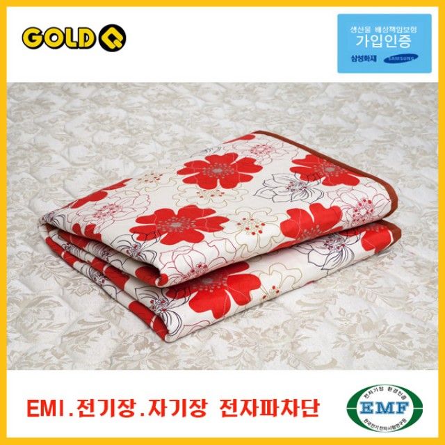 핫플라워 순면 싱글 전기요 - 꽃무늬 디자인, 포근한 열감 유지