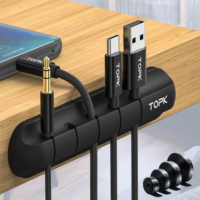 케이블 이어폰 선 정리 홀더 USB 충전케이블 정리함 - 깔끔한 선 관리