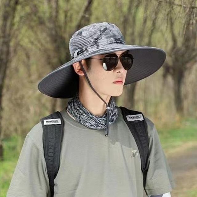 카모플라쥬 밀리터리 벙거지모자 농사모자 사이드메쉬 넓은챙 빅