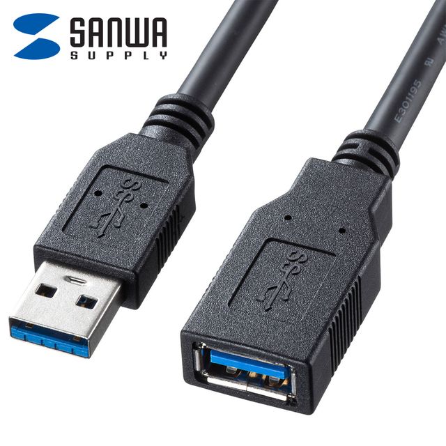 KU30-EN05K USB3.0 연장 케이블 0.5m AM-AF - 고속 데이터 전송