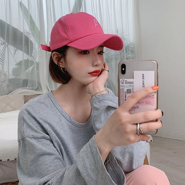 데일리볼캡 심플 알파벳 디자인 6컬러 야구모자