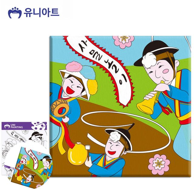 캔버스보드 유화판세트 사물놀이 유화 그리기 세트