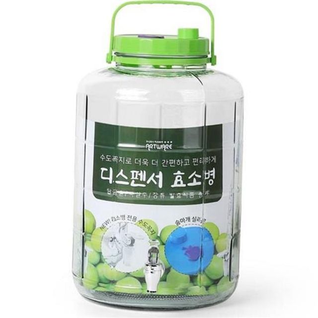 다용도 수도꼭지 담금주 병 과실주 유리 담금주 병 매실청 발효통