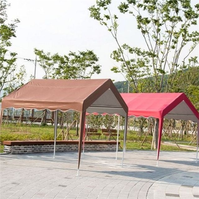 이동식 대형 천막 접이식 캠핑 천막 주차용 사계절 창고용 방수
