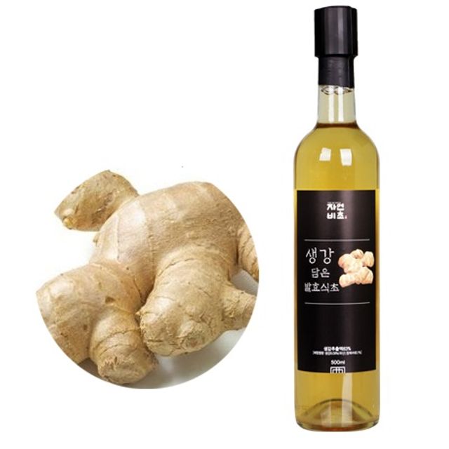 자연비초 생강식초 500ml 건강 발효식초 요리용