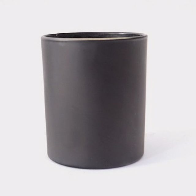 검정 무광 유리 용기 350ml 캔들 부자재 DIY 재료