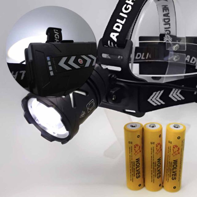 N5649 오스람 LED X80 헤드랜턴 18650 풀세트 - 고출력 12000루멘 야간 조명
