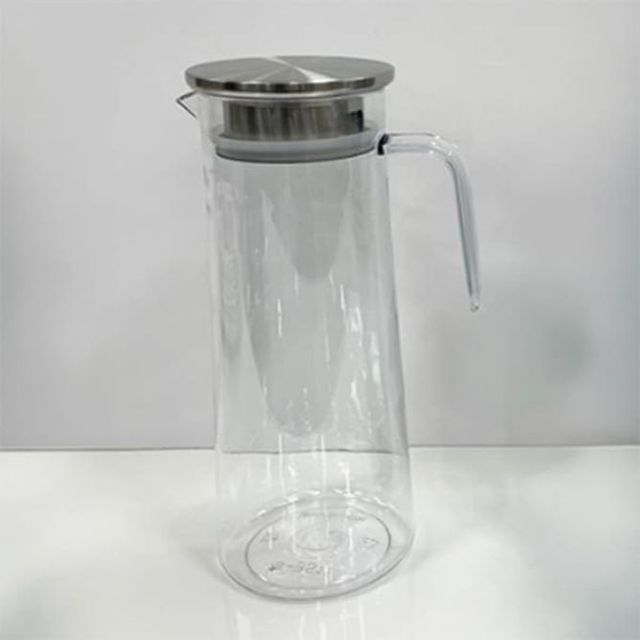 PC 물병 가정 카페 식당 물통 스텐뚜껑 손잡이 물병 1.2L 투명