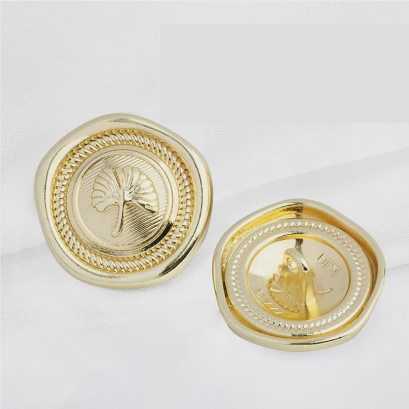 셀프 수선 금장 단추 23mm 골드 티단추 5P