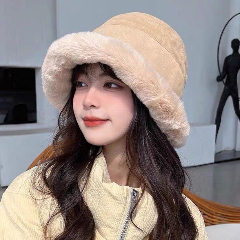 여성 겨울 방한 벙거지 털모자 몽골리안 버킷햇