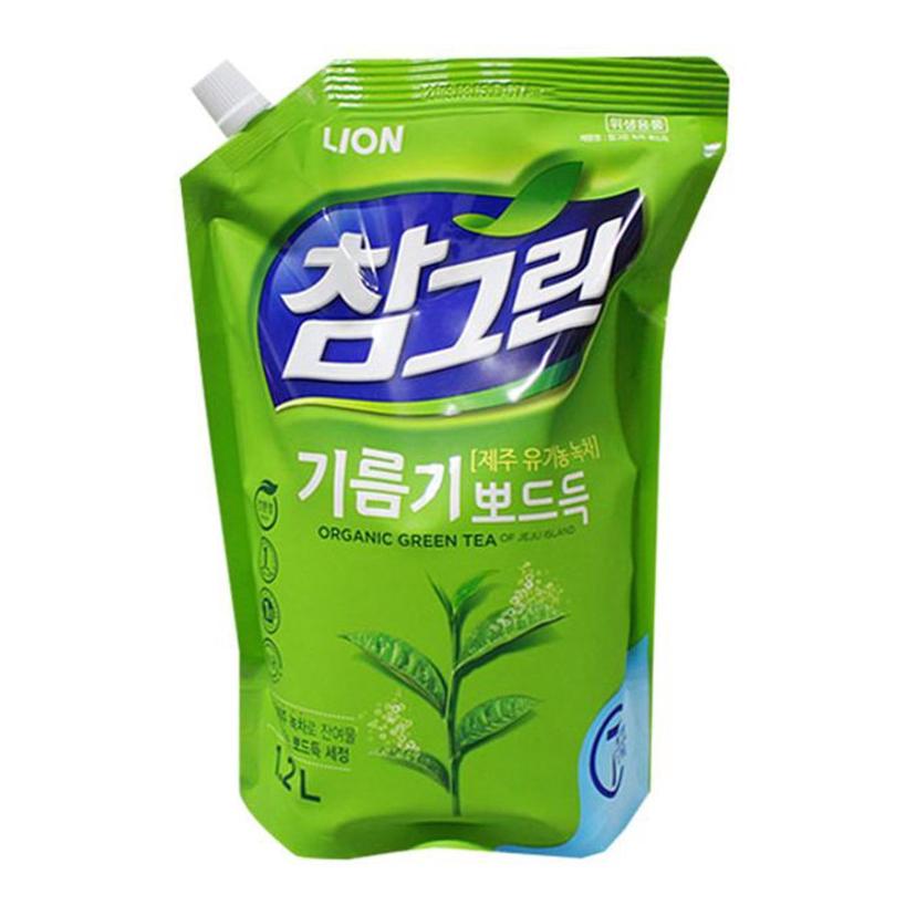 참그린 녹차 뽀드득 1.2L - 친환경 주방 세제 설거지용