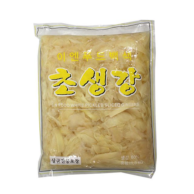 이엔 백색 초생강 1.3kg 냉장 일식 반찬 업소용