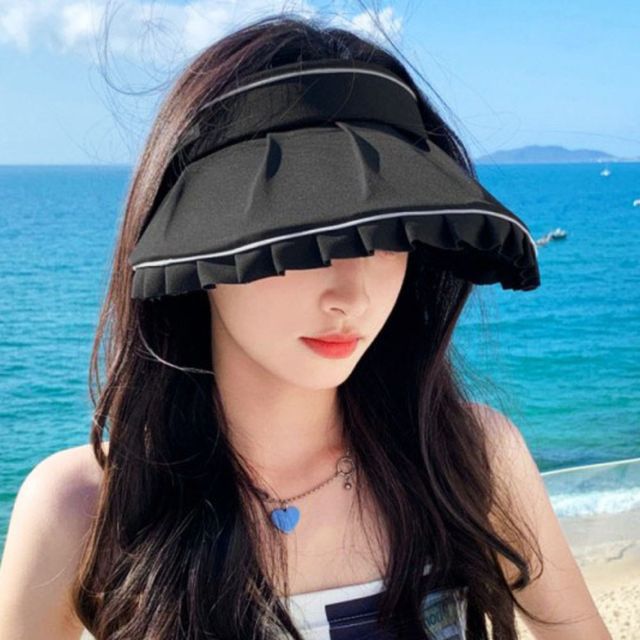 휴양지룩 패션 자외선차단모자 런닝 챙넓은 캡 모자
