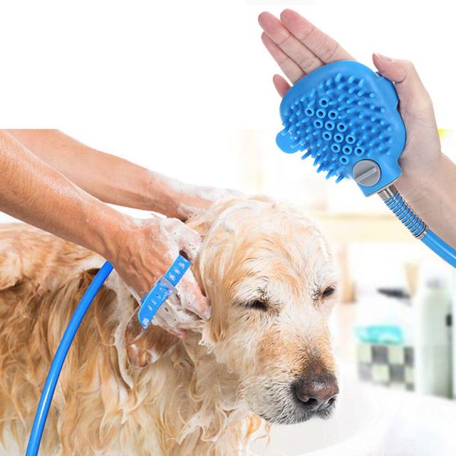해피샤워브러쉬 애완용품 강아지 고양이 목욕 브러시