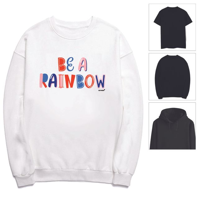 키밍 rainbow 기본 맨투맨 후드티셔츠 반팔티 단체복