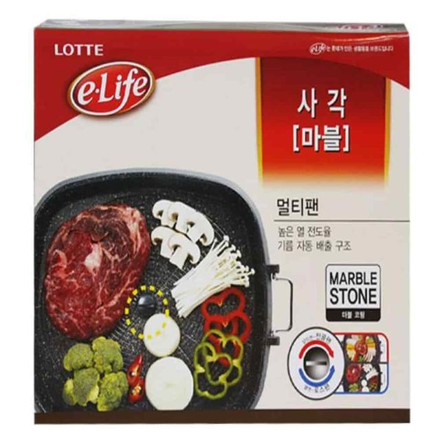 멀티팬 사각 가정용고기불판 사각불판 구이판 가스불판