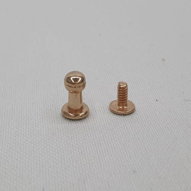 가죽공예 부자재 단추 솔트레지 골드 6mm 5P 솔트레지