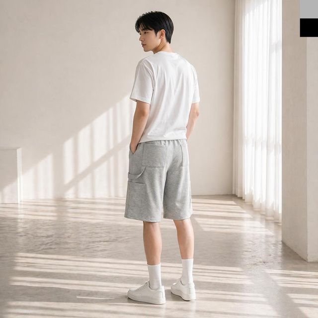 커플룩 5부 홈웨어 가을 빅사이즈 휴가 캐쥬얼 신상