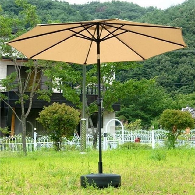 전원주택 야외용 파라솔 휴대용 캠핑용 파라솔 접이식 물통형 그늘막 옥상