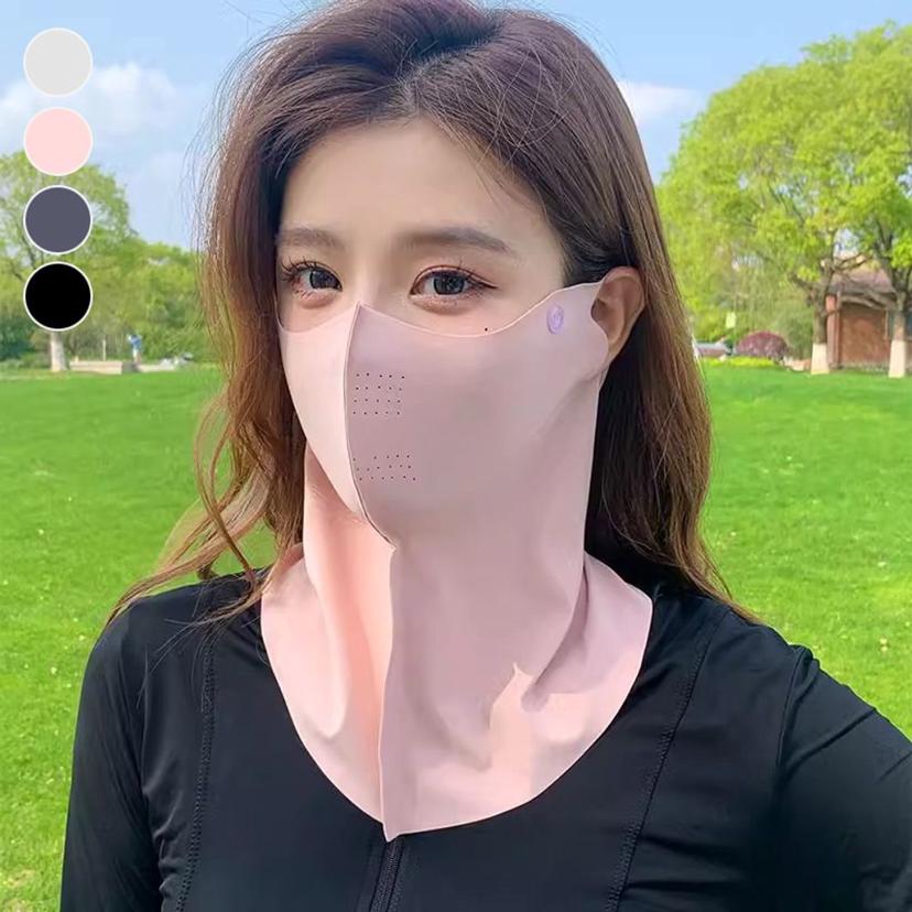 그리드 니트 복면 바라클라바 블랙 방한 안면 마스크