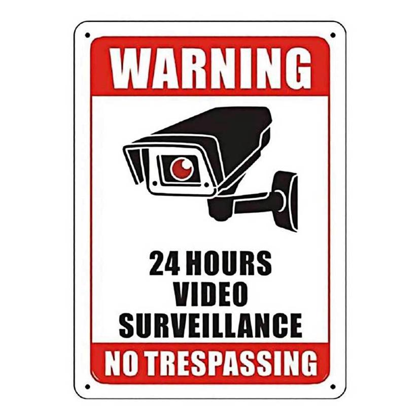 CCTV 안내판 스티커 표지판 - 감시카메라 설치 안내 디자인 문패