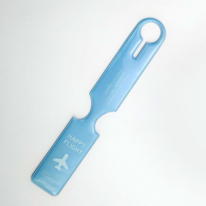 가방 캐리어 골프 수화물 여행용 네임택 블루 컬러