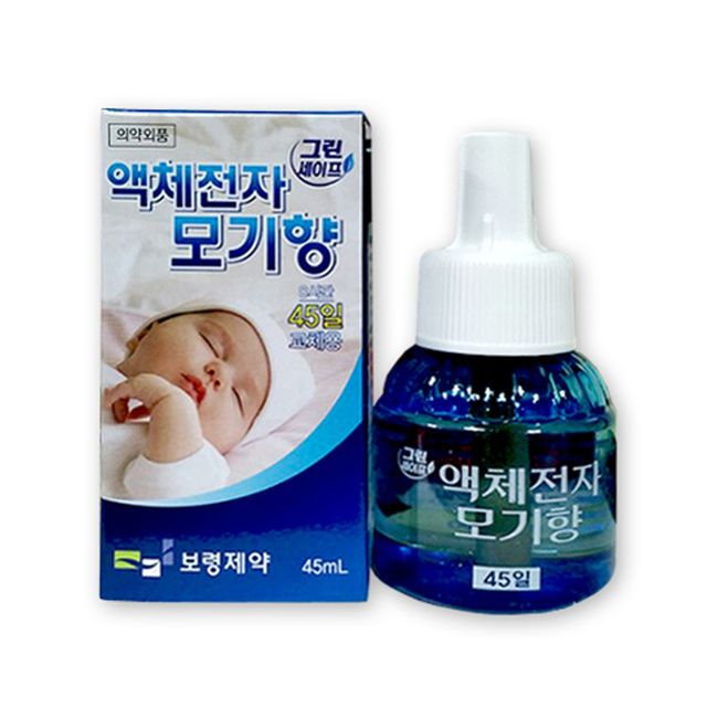 그린세이프 액체전자모기향 교체용 훈증기 리필, 새집증후군 진드기 예방
