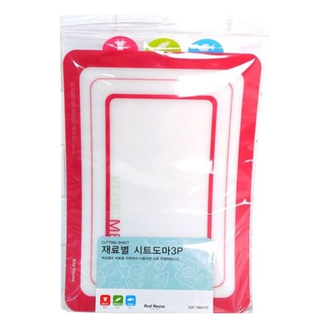 재료별 시트도마 3P 세트 주방용 도마
