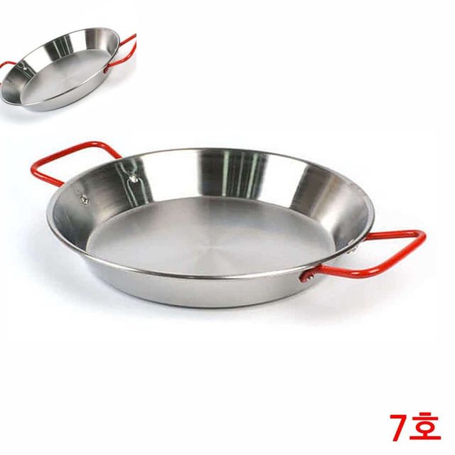 레드핸들 스텐 빠에야냄비 7호 30cm 빠에야팬 주방냄비 스텐냄비 전골냄비