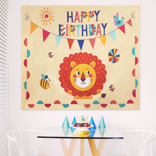 대형 패브릭 포스터 생일축하, 친구 선물용 벽장식