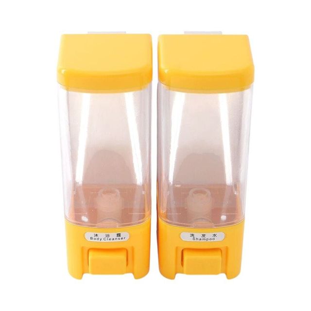 2구 물비누 디스펜서 (500ml 옐로우)