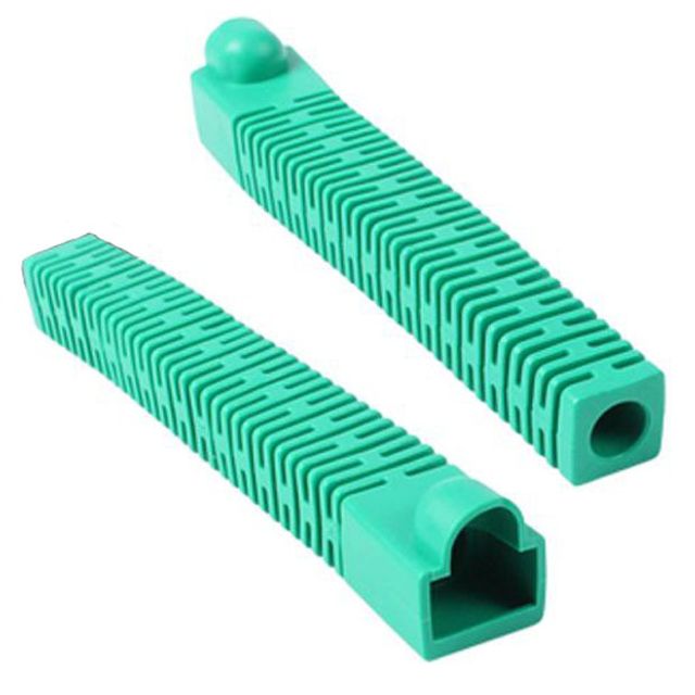RJ45 롱타입 통부트 6파이 그린 30개 - 네트워크 케이블 연결 부품