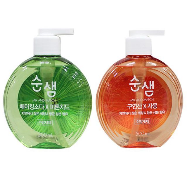 순샘 주방 세제 기름 식기 액상 세제 500ml
