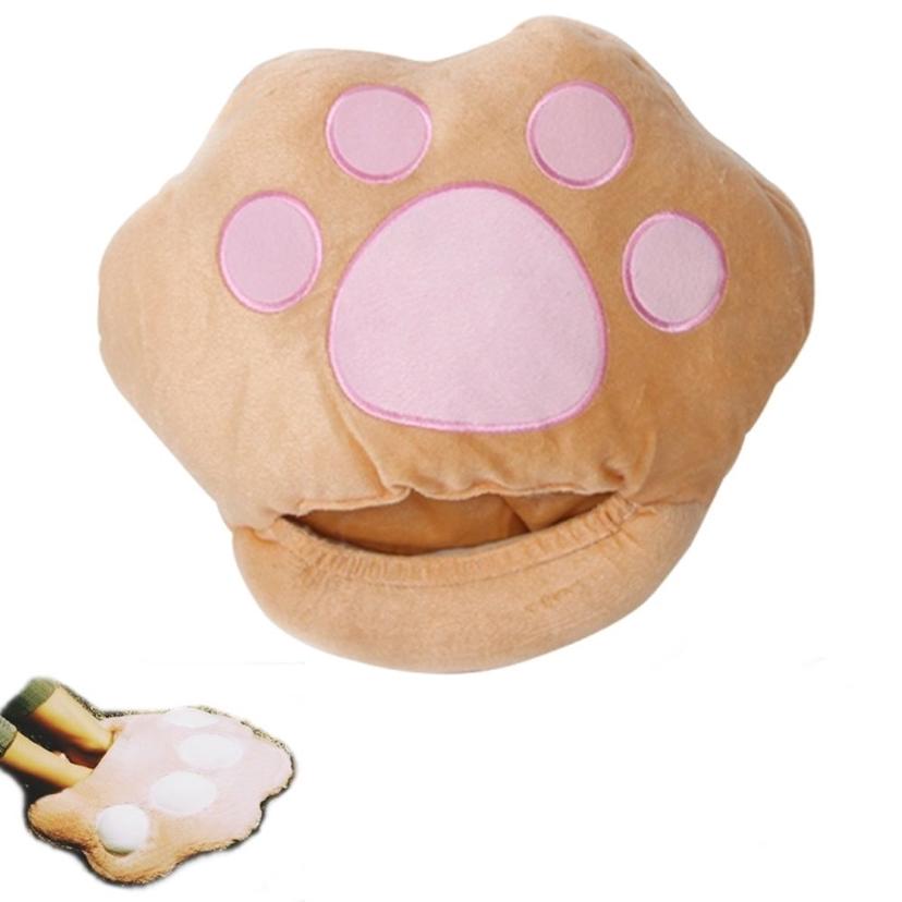 USB 곰발바닥 온열 신발 브라운 따뜻한 실내화