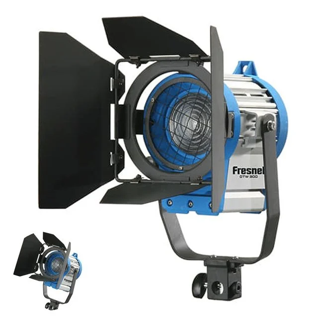 촬영장비 유튜브촬영장비 사진촬영 조명장비 텅스텐 프레즈널 Fresnel 300w 220v DTW300 램프 스탠드 별매