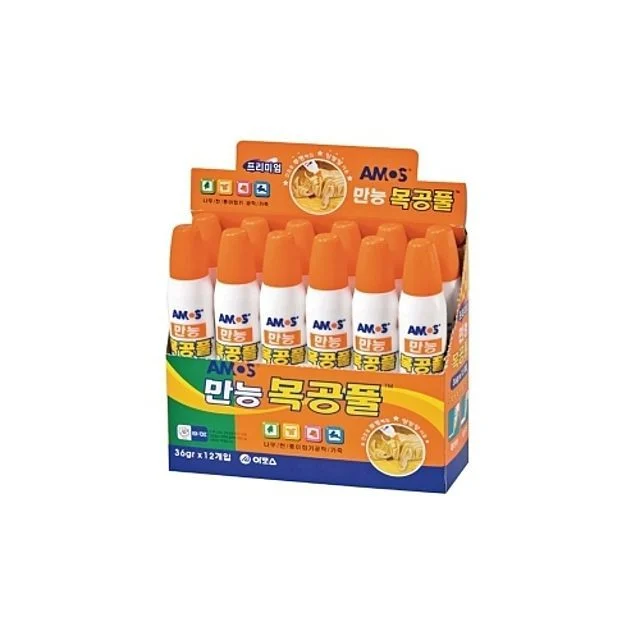 만능 목공 풀 36g 12개입 - 초등학생 만들기 공예용 접착제