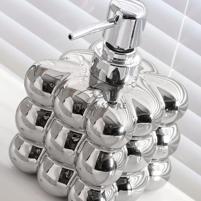 세제디스펜서 바디워시케이스 세라믹 디스펜서 500ml 실버