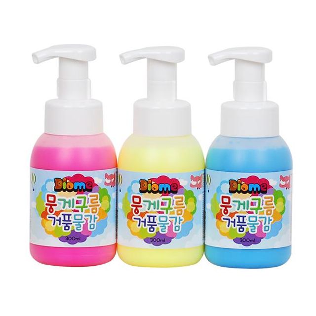 뭉게구름 거품물감 300ml 3색 A 세트 아동 미술놀이