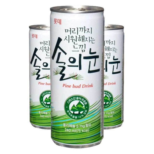 롯데칠성 솔의눈 240ml x 30캔입 과즙음료 대용량 구매